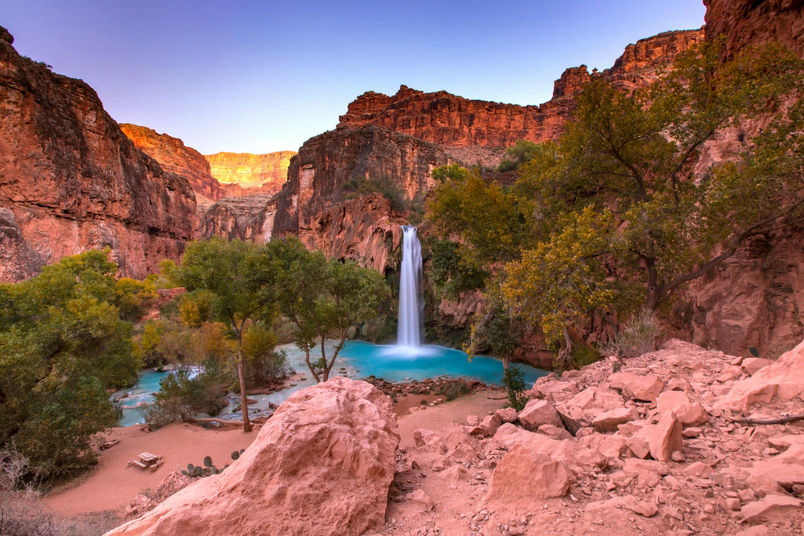 Remote canyon waterfall selected for a bespoke luxury kosher travel itinerary